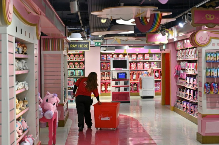 A Hamleys toy store in London is well stocked, but UK retailers say it is becoming more difficult to ensure adequate supplies