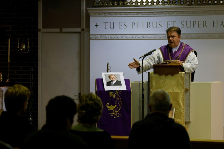 A mass was held for Amess at a local Catholic church in Leigh-on-Sea