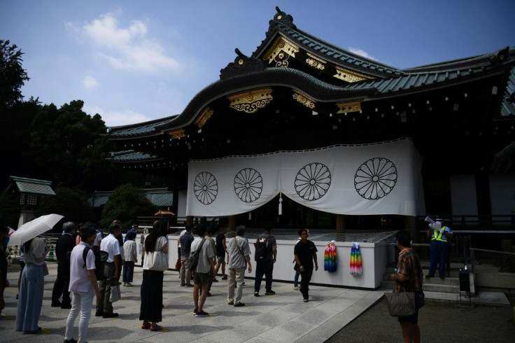 The Yasukuni shrine in central Tokyo honours 2.5 million war dead including convicted war criminals