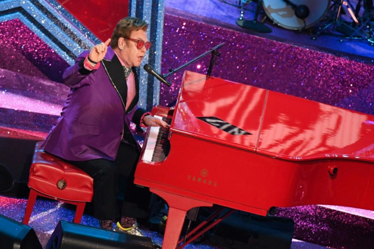 Sir Elton is recovering from a hip operation after falling over the summer.