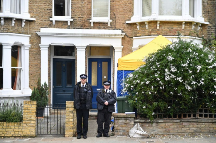 Police have been searching three properties in London after arresting a 25-year-old man at the scene of the stabbing on suspicion of murder