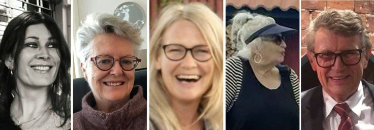 The victims: Andrea Meyer, 52, Liv Berit Borge, 75, Hanne Merethe Englund, 56, Gun Marith Madsen, 78, and Gunnar Erling Sauve, 75
