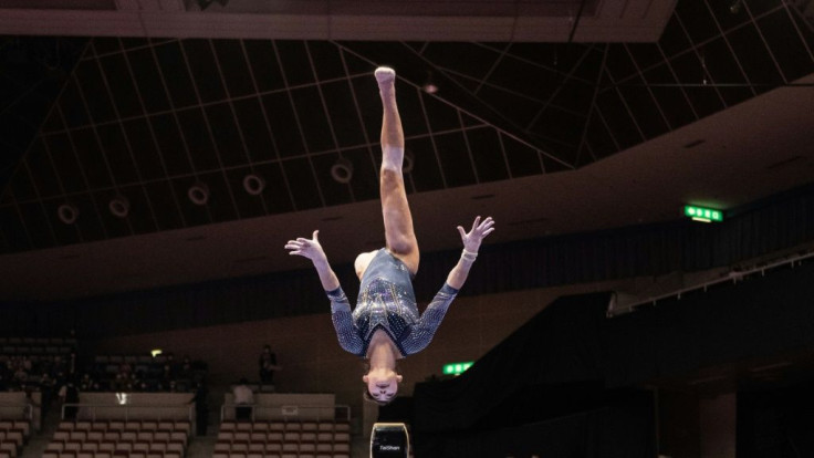 Kayla DiCello of the United States is one of a new generation of gymnasts hoping to follow in Simone Biles' footsteps