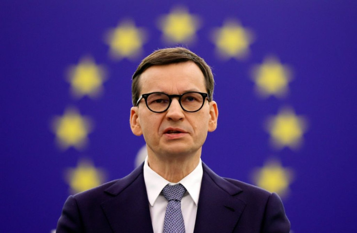 Polish PM Mateusz Morawiecki told the European Parliament that "I will not have EU politicians blackmail Poland"