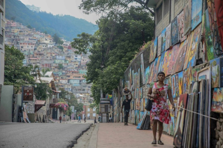 Port-au-Prince during a general strike called to protest lawlessness in Haiti highlighted by the kidnapping of 17 US and Canadian missionaries