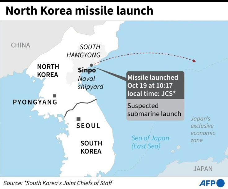 Factfile on the North Korean missile launch on Tuesday October 19
