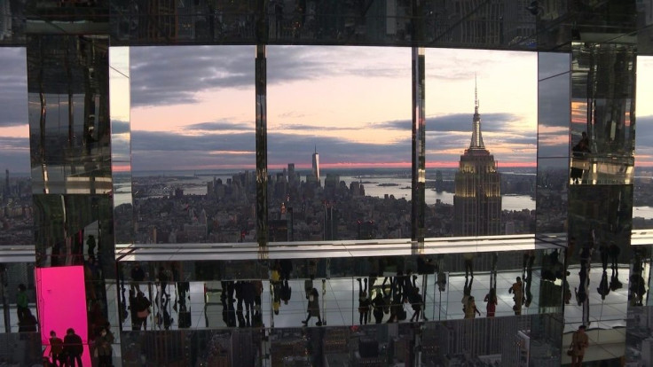 'Air,' a new art installation by artist Kenzo Digital, is located inside the recently completed One Vanderbilt tower, now the Big Apple's fourth-highest building