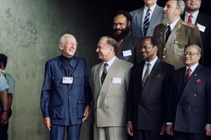 Cousteau was the only non-politician in the official photos of the 1992 Earth Summit