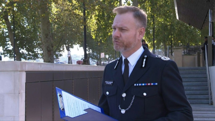 SOUNDBITEMatt Jukes, assistant commissioner for specialist operations at Britain's Metropolitan Police, announces that a 25-year-old man has been charged with murder, after MP David Amess was stabbed to death last week.