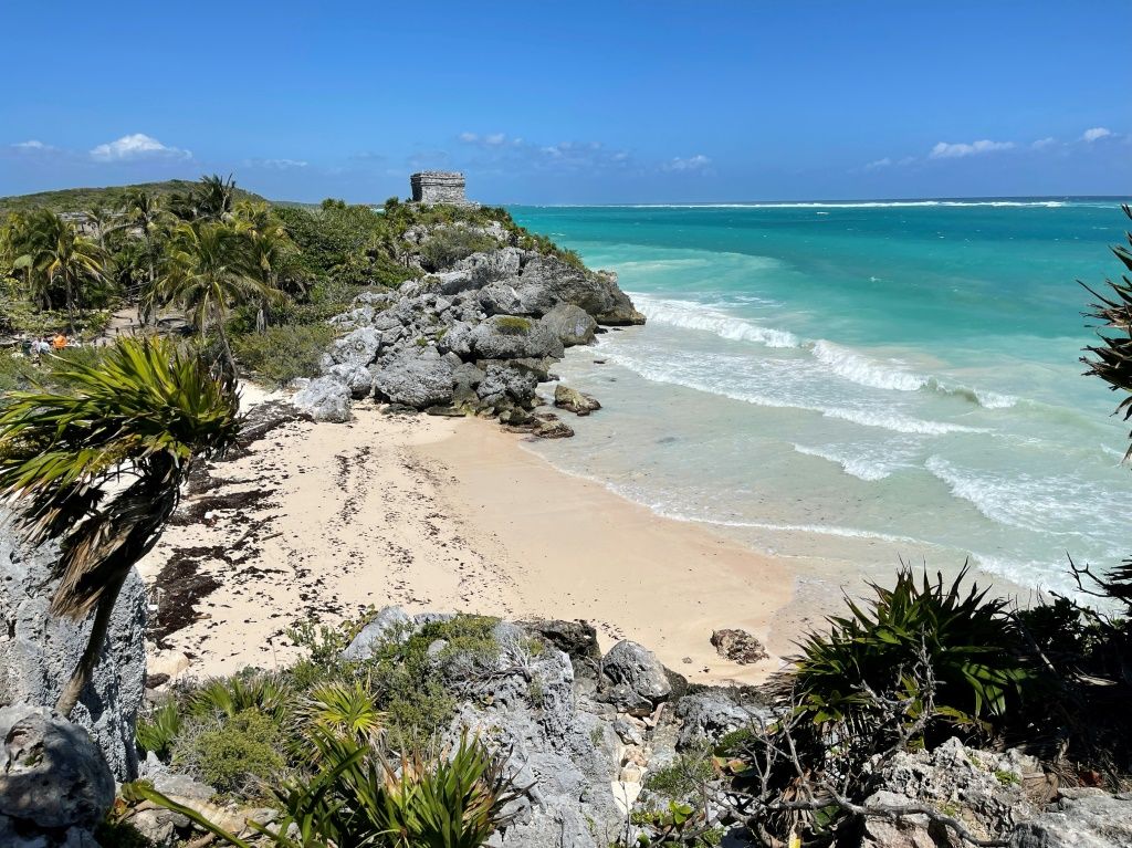 shooting from a drone tulum hotels