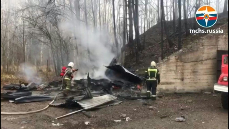 Firefighters on scene of deadly fire at Russian explosives plant