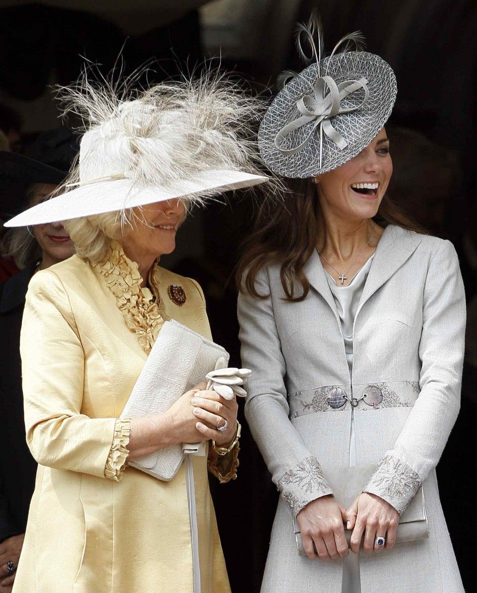Kate Middleton and Camilla share a laugh