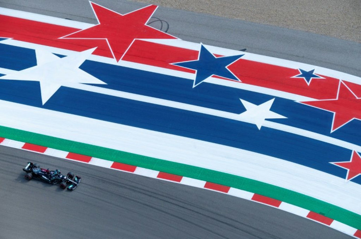 Starring role: Lewis Hamilton was second-fastest races during the first practice session at the Circuit of The Americas in Austin, a track where he has won five times
