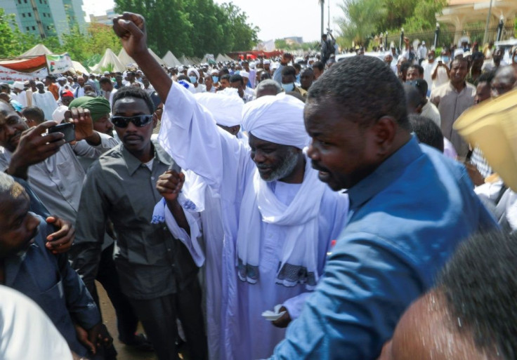 Finance Minister Gibril Ibrahim -- an ex-rebel leader from Darfur, who joined the government after a landmark 2020Â peace deal -- took part in Friday prayers at the pro-military sit-in