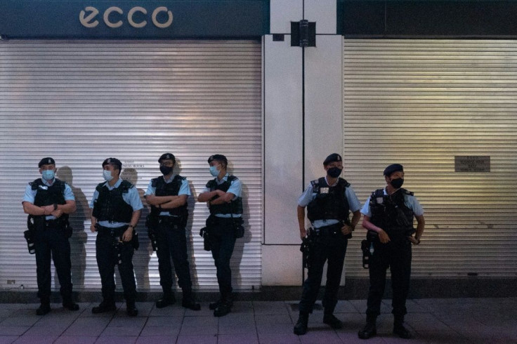 Thousands of police personnel were deployed at the Hong Kong Marathon