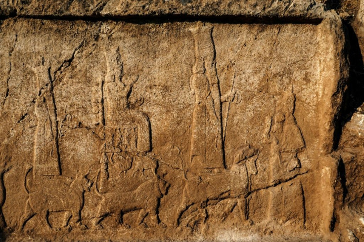 The carvings, from 2,700 years ago, show gods, kings and sacred animals