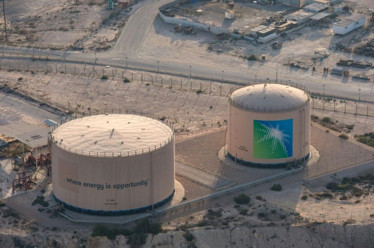 Saudi Aramco's Dhahran oil plants, pictured on February 11, 2018 -- the kingdom is the world's biggest oil exporter