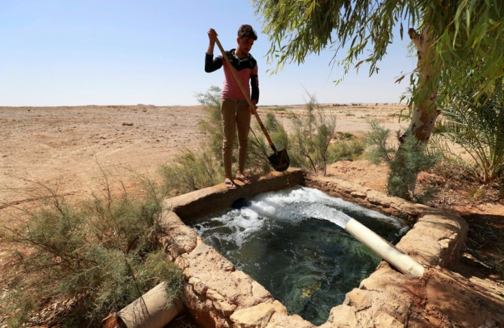 Pumps draw salty water from wells in Al-Sahl. Residents say they use the water unfiltered for drinking and washing, and for their animals, while rainwater is used for farming