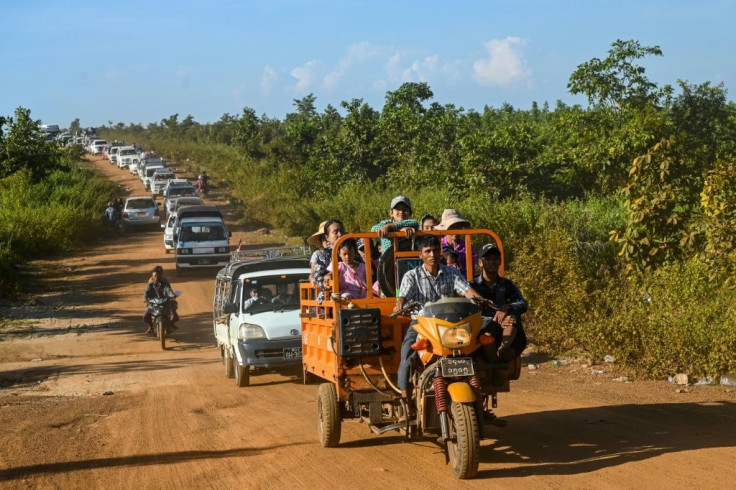 What started as a trickle of visitors when the monk was first spotted at the start of the rainy season has become a massive crowd, swollen by social media posts