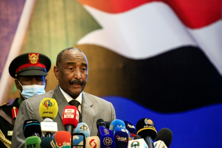 Sudan's Sovereign Council chief General Abdel Fattah al-Burhan speaks on September 26, 2020 during the opening session of the First National Economic Conference in Khartoum