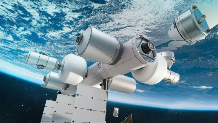 The core module of Orbital Reef is seen in an artist's illustration, courtesy of Blue Origin