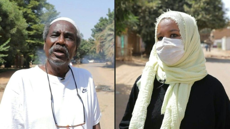 Sudanese residents from the capital Khartoum call for the return of a civilian government.