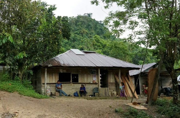A wooden house in Cerro Azul, Quiche department, Guatemala -- a region slammed by Hurricanes Eta and Iota in 2020