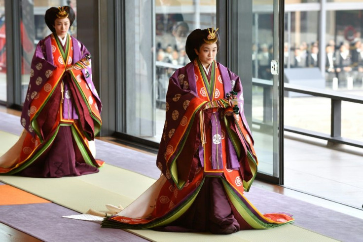 Japan's Princess Mako (R) is the niece of Emperor Naruhito