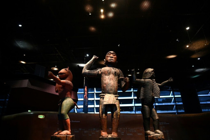 The trove of objects, snatched by French forces in 1892, are being shown for just six days at the Quai Branly museum