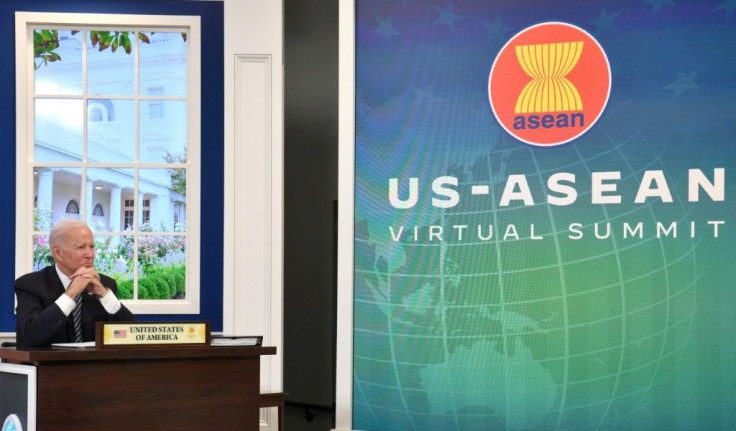 US President Joe Biden participates virtually in the annual ASEAN Summit