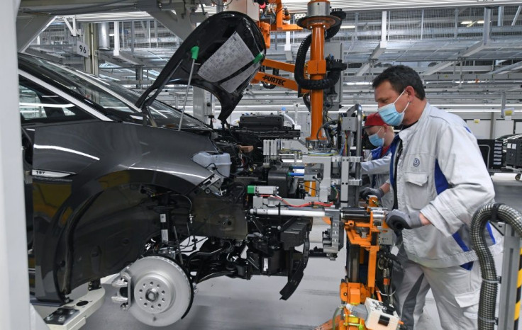 Germany's car industry has been particularly hard hit by supply chain problems, with idled factories helping to an overall slowdown in the economy's recovery