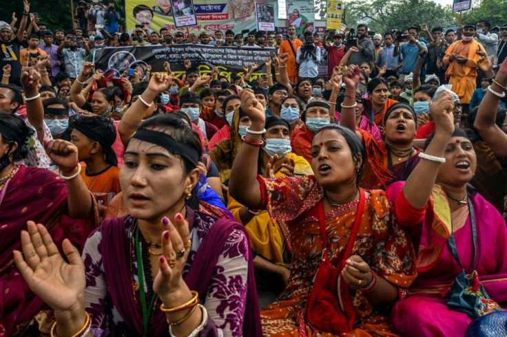 Deadly violence against Hindus in neighbouring Bangladesh has sparked protests