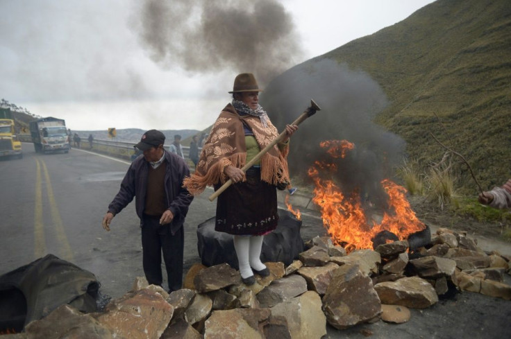 Ecuadorans are protesting amid a 60-day state of emergency declared to deal with rising violent crime