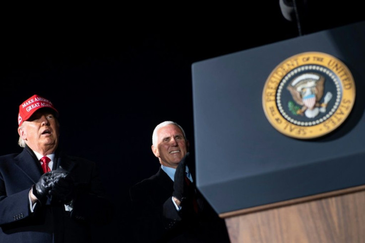 US president Donald Trump (l) pressured vice president Mike Pence (r) to block the certification of Joe Biden as presidential election winner on January 6, the day angry Trump supporters stormed the US Capitol