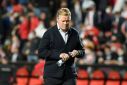 All over: Ronald Koeman during his final match in charge as Barcelona coach, a 1-0 loss at Rayo Vallecano on Wednesday