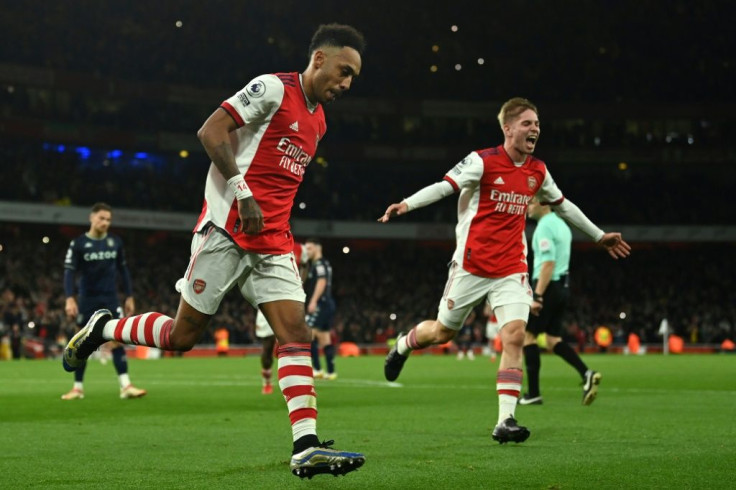 Moving up: Pierre-Emerick Aubameyang has led Arsenal's revival