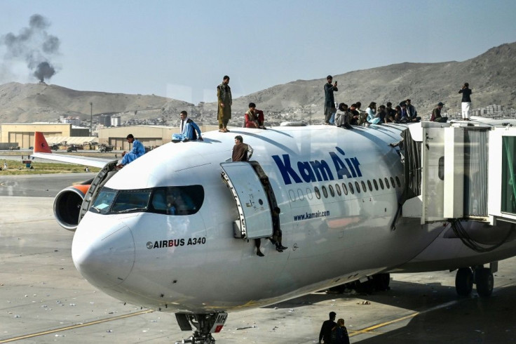 Thousands of people mobbed Kabul airport in August while trying to flee the Taliban after a stunningly swift end to Afghanistan's 20-year war