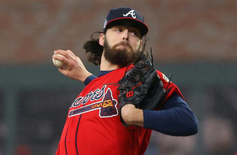 Atlanta pitcher Ian Anderson threw five no-hit innngs to help spark the Braves over Houston 2-0 on Friday in the World Series
