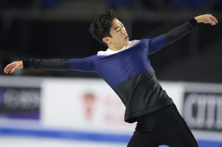Nathan Chen of the United States skates his free program in the mens competition at Skate Canada International in Vancouver, Canada