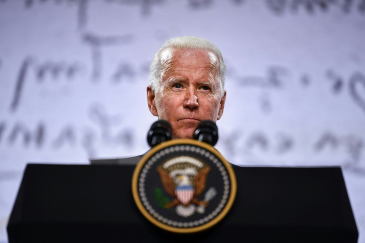 US President Joe Biden, speaking to reporters after the G20 summit in Rome on October 31, 2021, announced moves by world leaders to alleviate global supply chain back-ups