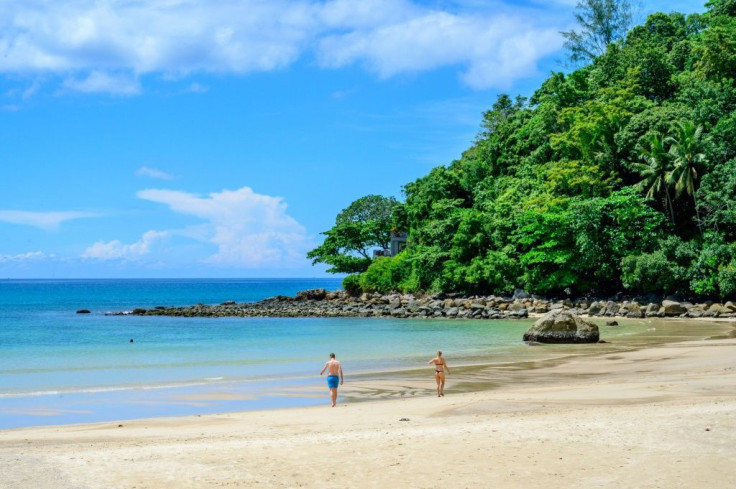 Tourists returned to the beaches of Phuket after Thailand gave the green light for vaccinated visitors to return to the Kingdom