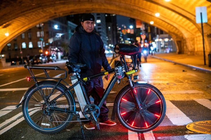 Vicente Carrasco, originally from Mexico, formed a group to help protect fellow New York delivery workers from assault and bike theft