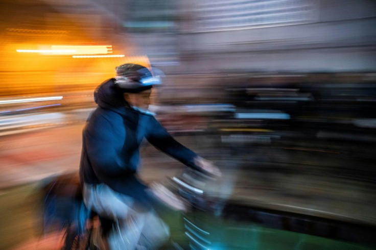 There are an estimated 65,000 food delivery riders in New York