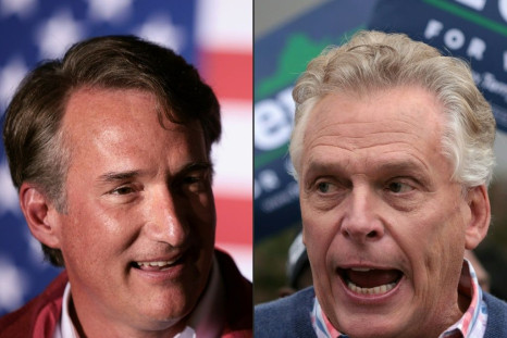 The Virginia governor's race between Democratic former governor Terry McAuliffe (right) and Republican tycoon Glenn Youngkin is squarely in toss-up territory