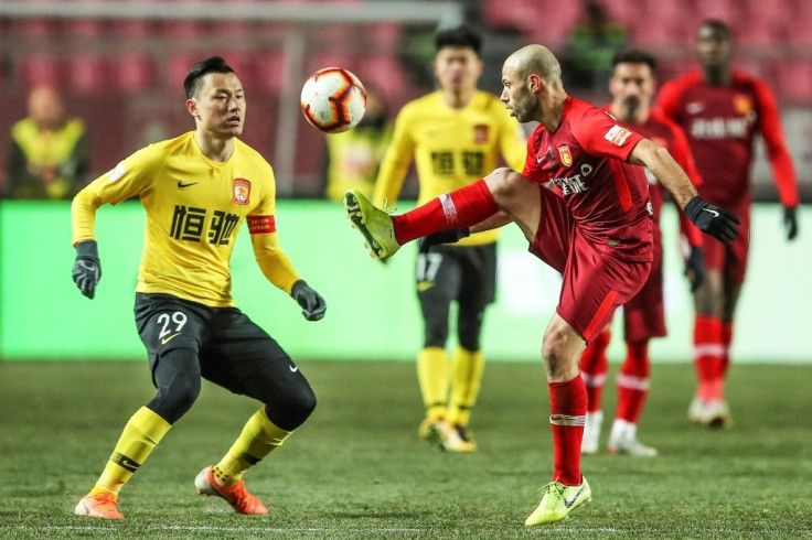 Javier Mascherano (right) joined Hebei from Barcelona and spent two years with the Chinese club