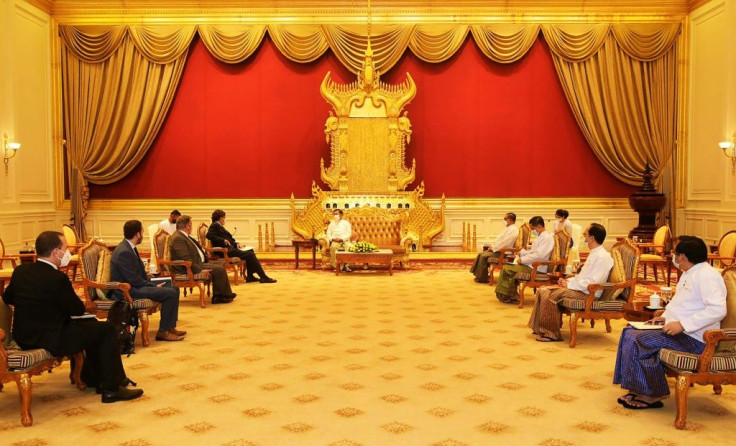 Richardson was in Myanmar on a 'private humanitarian mission', his organisation said
