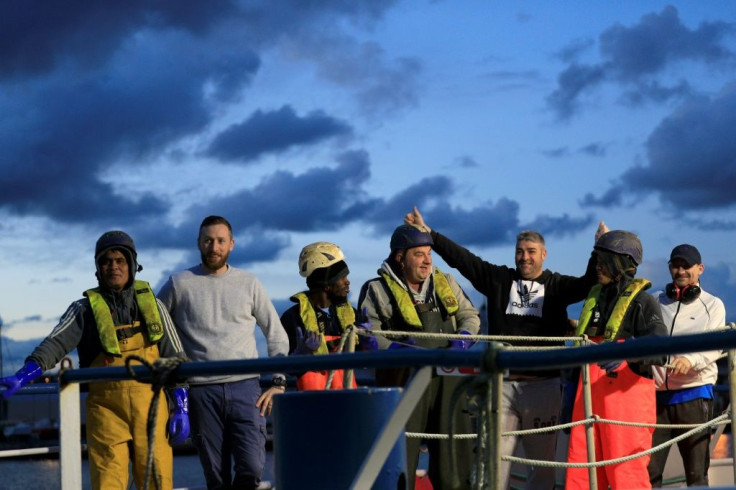 The crew were allowed to leave on their trawler after a French court ruling
