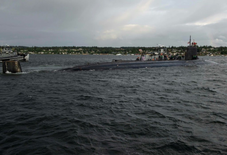 The fast-attack nuclear submarine USS Connecticut -- seen here in May -- collided with an uncharted underwater mountain on October 2, 2021