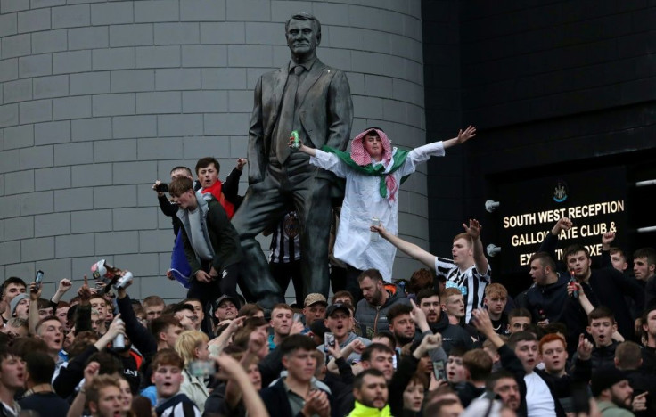Newcastle fans celebrated the arrival of the Saudi-backed consortium despite concerns from human rights groups