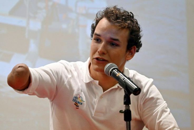 French Paralympic medalist Theo Curin will attempt to swim 122 kilometers across Lake Titicaca